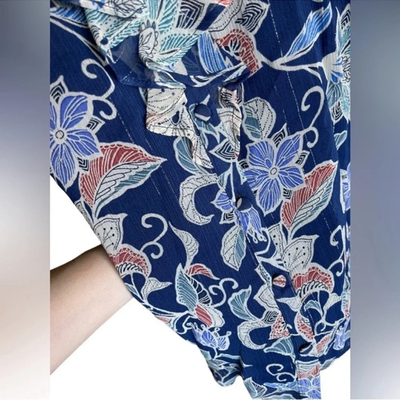 Maeve Mariposa Open-Shoulder Ruffled Top Size 6 - Picture 11 of 15